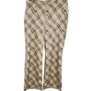 NWT Cider Designer Inspired Tan Plaid High Rise Pants